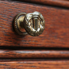 Load image into Gallery viewer, x SOLD Antique Bedside Tables, French Oak and Marble Lamp Table, Side Tables, Bedsides B10880