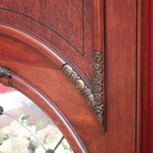 Load image into Gallery viewer, Antique French Mantle Mirror, French Walnut and Bevelled Edge Hall Wall Mirror B10571