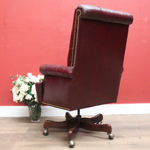 Load image into Gallery viewer, x SOLD Leather Chesterfield Button Back Office Chair Hancock and Moore Leather Armchair. B11283