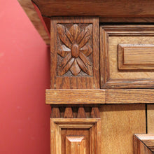 Load image into Gallery viewer, x SOLD Antique French Oak and Marble Sideboard, Two Drawer Entry, Foyer or Hall Cabinet B10956