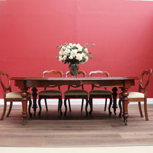 Load image into Gallery viewer, x SOLD Antique English D-End Dining Table, Antique Mahogany 3 Leaf Kitchen Dining Table B10823