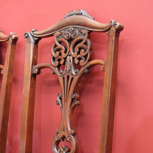 Load image into Gallery viewer, x SOLD Set of 4 Antique English Dining Chairs, 4 Mahogany Kitchen Chairs, Hall Chairs B10681