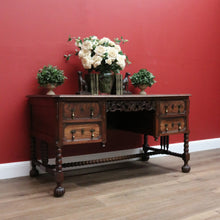 Load image into Gallery viewer, x SOLD Antique French Office Desk, Antique French Oak 4 Drawer Office Desk, Hall Table B10778