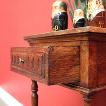 Load image into Gallery viewer, x SOLD Antique French Bedside Table, Oak Lamp Table Bed Side Cabinet Hall Cupboard. B10406