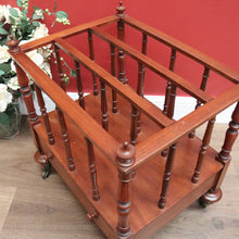 Load image into Gallery viewer, Antique English Music Canterbury , Magazine Holder, with Drawer to Base, Brass B11234