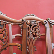 Load image into Gallery viewer, x SOLD Set of 4 Antique English Dining Chairs, 4 Mahogany Kitchen Chairs, Hall Chairs B10681