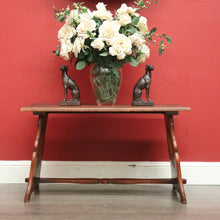 Load image into Gallery viewer, Antique Oak Gothic Coffee Table, Antique French Oak Lamp, Side or Coffee Table