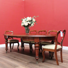 Load image into Gallery viewer, x SOLD Antique English D-End Dining Table, Antique Mahogany 3 Leaf Kitchen Dining Table B10823