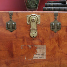 Load image into Gallery viewer, x SOLD Antique English Camphor Box, Marriage Chest, Coffee Table, Toy or Blanket Box B10977