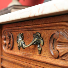 Load image into Gallery viewer, x SOLD Antique French Bedside Tables, Pair of Lamp Side Table, Cabinets with Marble Top B10299