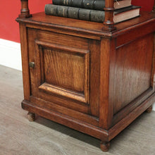 Load image into Gallery viewer, x SOLD Antique French Bedside Table, Oak Lamp Table Bed Side Cabinet Hall Cupboard. B10406