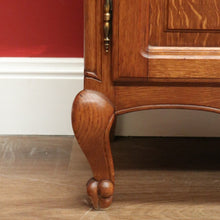 Load image into Gallery viewer, x SOLD Vintage French Bookcase, Oak Two Door Open Bookcase Cabinet Hall China Cupboard B10818