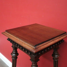 Load image into Gallery viewer, x SOLD Antique French Jardinière Stand Pedestal, Walnut Plant Stand, Statue Holder. B10340