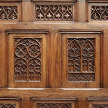 Load image into Gallery viewer, x SOLD Antique French Hall Seat, French Carved Oak Blanket Box, Seat Chair Bench Settle. B10527