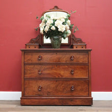 Load image into Gallery viewer, Antique English Chest of Drawers, Antique Dressing Table Chest of Drawers Base B11018