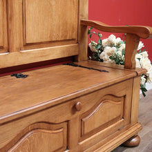 Load image into Gallery viewer, x SOLD Vintage French Hall Seat, Lift lid Shoe Box, Hall Seat Armchair, Chair Storage B10586