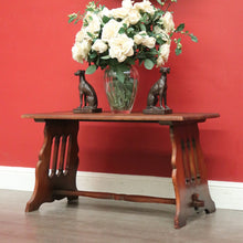 Load image into Gallery viewer, x SOLD Antique Oak Gothic Coffee Table, Antique French Oak Lamp, Side or Coffee Table. B10117