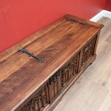 Load image into Gallery viewer, x SOLD Antique French Coffer, Blanket Box, Storage Box, Marriage Chest, or Hall Seat B11128
