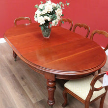Load image into Gallery viewer, x SOLD Antique English D-End Dining Table, Antique Mahogany 3 Leaf Kitchen Dining Table B10823