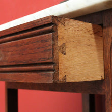 Load image into Gallery viewer, x SOLD Antique Bedside Tables, French Oak and Marble Lamp Table, Side Tables, Bedsides B10880