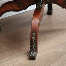 Load image into Gallery viewer, X SOLD Antique French Side Table, Lamp Table, Walnut and Brass Drop Side Sewing Table B10646