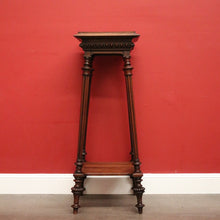 Load image into Gallery viewer, x SOLD Antique French Jardinière Stand Pedestal, Walnut Plant Stand, Statue Holder. B10340