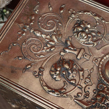 Load image into Gallery viewer, x SOLD Antique European Brass Storage Box with Handles, Blanket Box, Toy Box, Scuttle B11152
