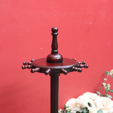 Load image into Gallery viewer, x SOLD Antique Australian Cedar Riding Boot Stand, Swivel Stand Boot Holder with Hooks B11004