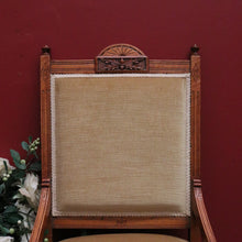 Load image into Gallery viewer, x SOLD Antique English Grandmother Chair, English Walnut Bedroom Chair, Lounge Chair B10792