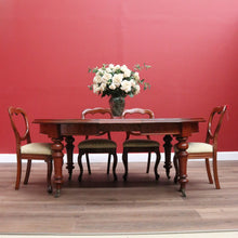 Load image into Gallery viewer, x SOLD Antique English D-End Dining Table, Antique Mahogany 3 Leaf Kitchen Dining Table B10823