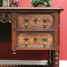 Load image into Gallery viewer, x SOLD Antique French Office Desk, Antique French Oak 4 Drawer Office Desk, Hall Table B10778