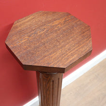Load image into Gallery viewer, x SOLD Antique French Oak Pedestal, Plant stand in Oak Timbers, Statue Stand or Holder B11248