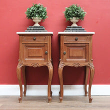Load image into Gallery viewer, Antique Bedside Tables, Antique French Lamp Tables, Pair of Hall Cupboards B10875