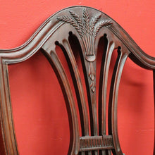 Load image into Gallery viewer, x SOLD Pair of Antique English Hepplewhite Bed Room Chairs Tapestry Seat Hall Chairs. B9659