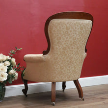 Load image into Gallery viewer, x SOLD Antique Grandfather Chair, Antique English Mahogany Arm Chair, Grandfather Chair B11016