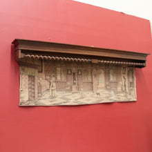 Load image into Gallery viewer, x SOLD Vintage Dutch Tapestry in Oak Barley Twist Framework, Pelmet, Oak Casement B10560