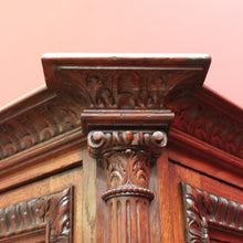 Load image into Gallery viewer, Antique French 19th Century Oak Gothic Revival, Sacrament Church Court Cabinet B10697