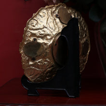 Load image into Gallery viewer, x SOLD Antique Italian Brass and Porcelain Display Plate with Cupids and Floral Detail. B11292