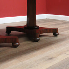 Load image into Gallery viewer, x SOLD Antique English Mahogany Twin Pedestal Extension Leaf Kitchen or Dining Table. B11275
