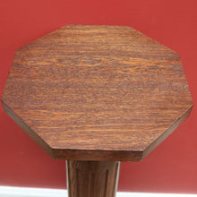 Load image into Gallery viewer, x SOLD Antique French Oak Pedestal, Plant stand in Oak Timbers, Statue Stand or Holder B11248