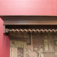 Load image into Gallery viewer, x SOLD Vintage Dutch Tapestry in Oak Barley Twist Framework, Pelmet, Oak Casement B10560