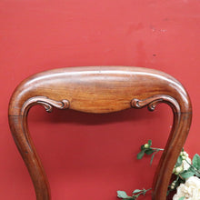 Load image into Gallery viewer, x SOLD Pair of Antique English Hall Chairs, Library or Bedroom Chairs, Mahogany Leather B11120