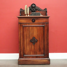 Load image into Gallery viewer, Antique French Church Cabinet Hall Cabinet Cupboard Lamp Side Table in Mahogany. B10333