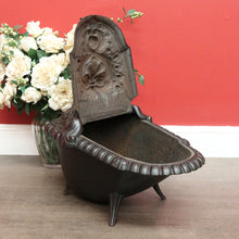 Load image into Gallery viewer, x SOLD Antique French Coal Scuttle, Kindling Fire Starter Holder Fire Box B10452