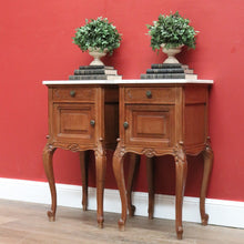 Load image into Gallery viewer, x SOLD Antique Bedside Tables, Antique French Lamp Tables, Pair of Hall Cupboards B10875