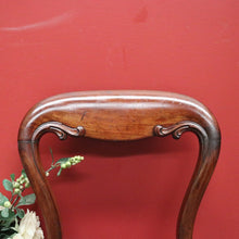 Load image into Gallery viewer, x SOLD Pair of Antique English Hall Chairs, Library or Bedroom Chairs, Mahogany Leather B11120