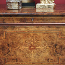 Load image into Gallery viewer, x SOLD Antique English Music Canterbury, Burr Walnut Inlay Lamp Cabinet, File Cupboard. B10053