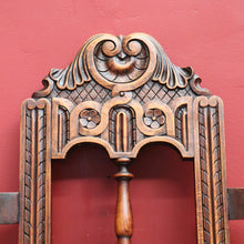 Load image into Gallery viewer, X Sold Antique French Arm Chair, Gothic Church Chair in Walnut, Religious Library Chair B10849