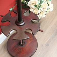 Load image into Gallery viewer, x SOLD Antique Australian Cedar Riding Boot Stand, Swivel Stand Boot Holder with Hooks B11004