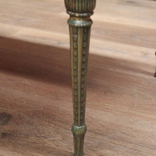 Load image into Gallery viewer, x SOLD Vintage Italian Gilt Brass and Marble Coffee Table with Floral Detail to the apron B11205